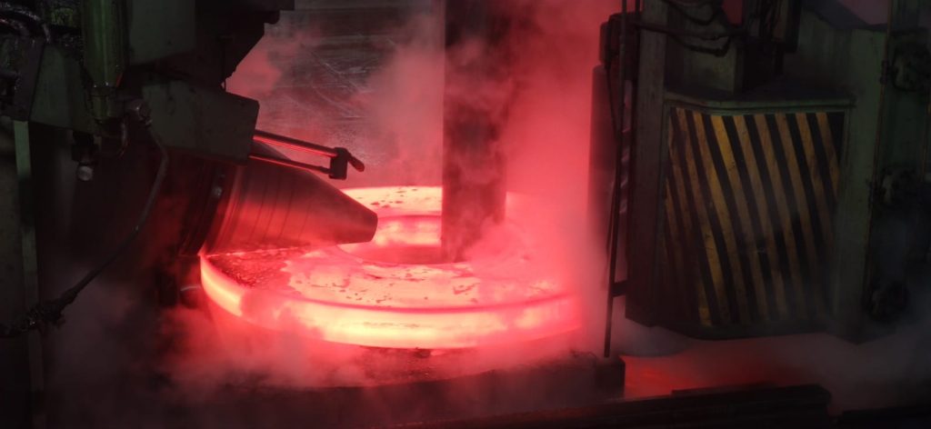 Open die forging process