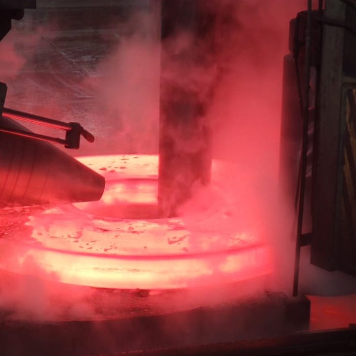 Open die forging process